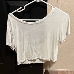American Eagle Outfitters White Crop Top
